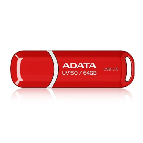 Memoria Flash Adata Uv150 64gb Usb 3.0 Roja (auv150-64g-rrd)