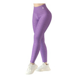 Leggin Push Up Lila Textil Colombiano Mallones L - Xl Licras