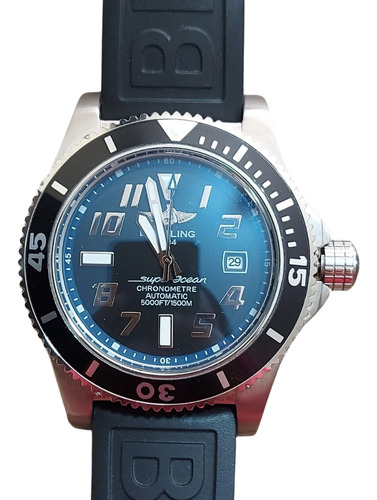 Reloj Genérico Breitling Chronometre Superocean Pulso Goma