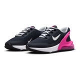 Tenis Para Niños Grandes Nike Air Max 270 Go Color Obsidiana/blanco/rosa Feroz Talla 24 Mx
