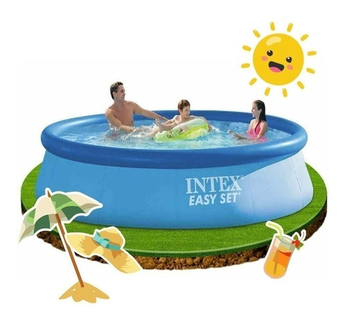 Pileta Piscina Inflable Easy Set 305x76cm 3853lt Intex Cuota