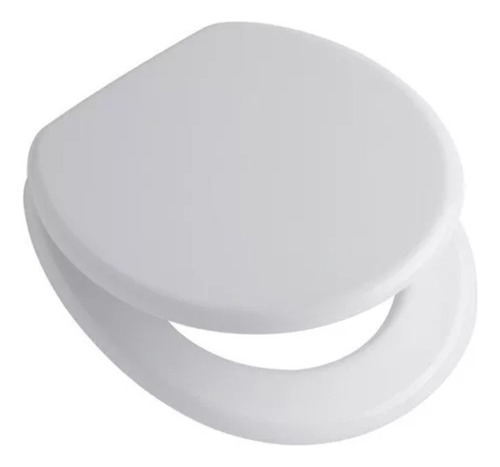 Tapa De Inodoro Universal De Madera Laqueada Mdf Blanco 