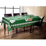 Toalha De Mesa Baralho Retangular 150x220cm Aveludada Lepper Cor Verde