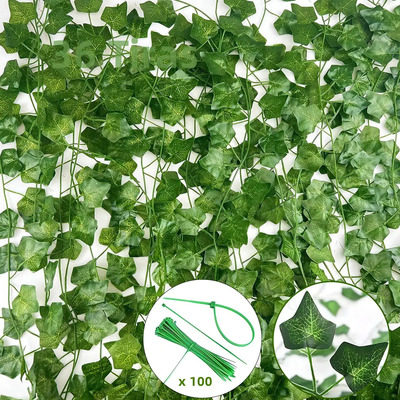 Enredaderas Artificiales Colgantes LEIKETE 36 Piezas 2m Hiedra Verde Decorativa | MercadoLibre