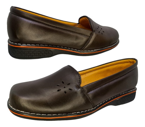 Zapato Suave Dama Pie Diabético Delicado Piel Borrego Camel