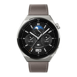 Huawei Watch Gt 3 Pro Vid-b19 Pantalla 1.43   Correa Cuero Gris Color Del Bisel Negro