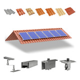 Kit Estrutura Suporte 06 Placas Solar Telha Colonial 6,80m