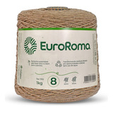 Kit Barbante Euroroma 1kg Fio Nº8 - 24 Und Escolha Sua Cor