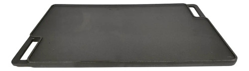 Plancha Churrasquera Iron Cast Reversible 45x25cm Black Bull Color Negro