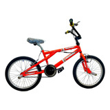 Bicicleta Rodado 20 Nene Bmx Naranja Fluo