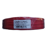 1 Rolo | Cabinho Flexível 0,14mm 300v 70º Vermelho    