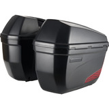 Cajas Laterales Motocicleta Abs Negro Con Accesorios 23l V36