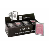 Royal 100% Plástico Poker Tarjetas Tamaño De Juguete (1 Doce