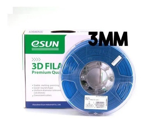 Filamento Pla+ Esun Premium 3mm Impresora 3d - Azul