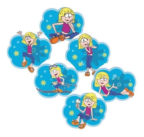 18 Obleas Comestibles 5 Cm Diámetro Lizzie Mcguiere Sticker