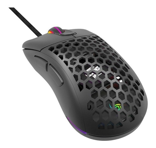 Mouse Gamer De Juego Vsg Aquila Air Negro Mate 16000dpi Rgb