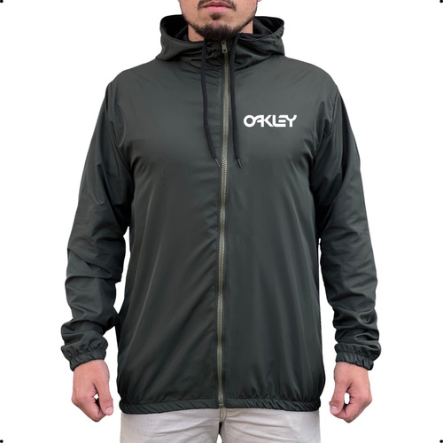 Jaqueta Oakley Masculina Corta Vento Capuz Windbreaker