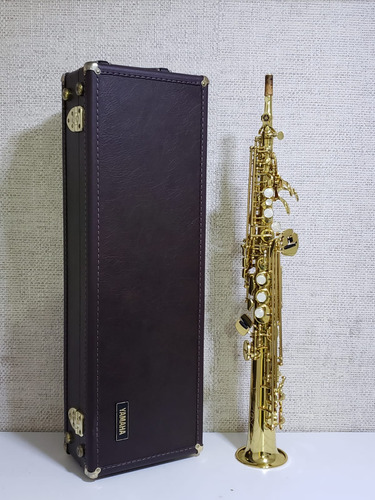 Sax Soprano Yamaha Yss 675 Dourado Japão Usado Ref: 218