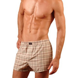 Boxer De Tela Pack X4 Habanno 250 Cuadros P/hombre 42 A 60