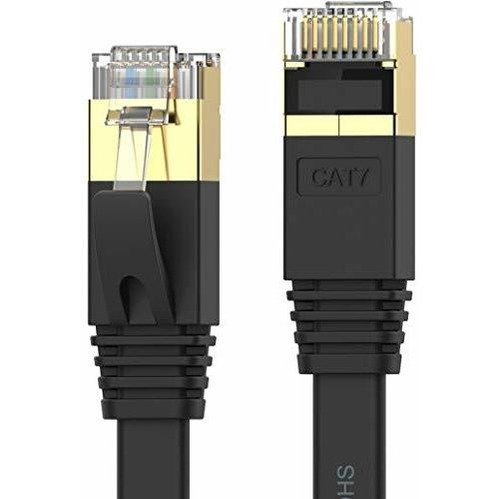 Senetem - Cable Plano Blindado Ethernet Cat 7 Rj45 Gigabit,