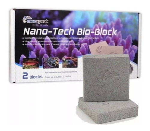 Nano-tech Bio-block Maxspect 2 Pçs Mídia Biológica 