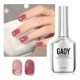 Gaoy Jelly Nude - Esmalte De Unas De Gel Morado, 0.63 Onzas