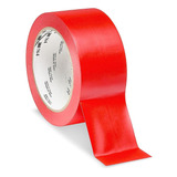 3m 764 Cinta De Vinil - 51mm X 33m Yds, Roja - 12 Rollos