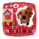 Te Amo Incondicionalmente Dog Square 18 Mylar Balloon