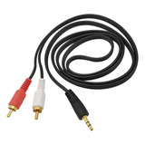 Cable De Audio Rca/ Aux 2x1 3.5mm - 5 Metros