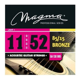 Cuerdas Guitarra Acústica Magma Ga130b85 11-52  Bronze 85-15