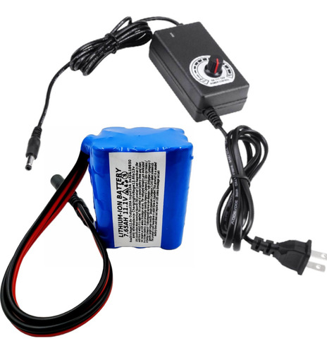 Bateria Ion De Litio 12v 7.8ah 1.1v + Cargador 12v 24w 2a 