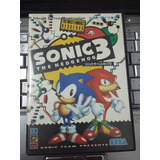 Sonic Hedgehog 3 Original Na Caixa - Mega Drive