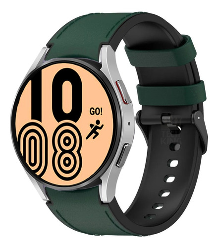 Pulseira Couro Sintético Silicone Para Watch4 44mm Sm-r870