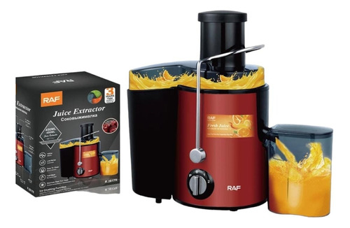 Extractor Exprimidor De Jugo Eléctrico Frutas Color Rojo