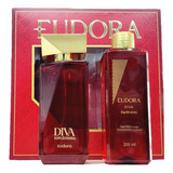 Kit Presente Diva Esplêndida Eudora Colônia + Óleo Perfumado