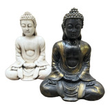 Estatua Buda 40 Cm Meditando Resina Apto Exterior Xa Jardin