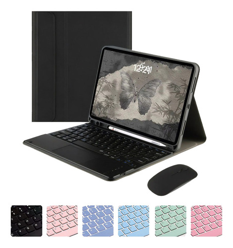 Capa Para iPad 6ª Geraçãoa1893 E Teclado Touch + Mouse