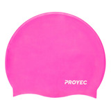 Gorra Natacion Proyec 100% Silicona Adultos Gorro Ergonomica Color Rosa Chicle Diseño De La Tela Liso Tamaño Adulto