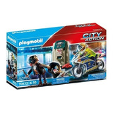 Playmobil Moto De Policía Persecución Del Ladrón 70572