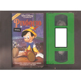 Vhs Pinóquio - Original - Walt Disney - Fita Verde