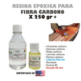 Resina Epoxica Fibra De Carbono 250gr-60gr Barcos Y Canoas
