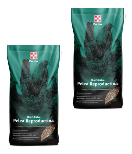 2 Costales Pelea Reproductina Para Gallos 5kg De Purina