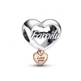 Pandora Original Charm, Amor A La Familia,  Plata De Ley 