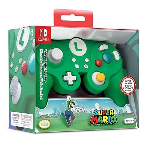 Nintendo Switch Super Mario Bros Luigi Gamecube Estilo Cable