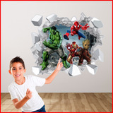 Vinil Decorativo Fx Hulk Ironman Groot Spiderman - 125x100cm