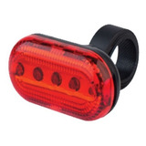 Luz Para Bicicleta Trasera 5 Leds Rojos Con Pilas Rayovac Color Rojo