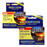 Pack De Tintas 145xl Y 146xl Pacific Color Alternativa Byc