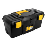 Caja De Herramientas Pretul Chp-19p De Plástico 219mm X 482.6mm X 215.9mm Negra/amarillo