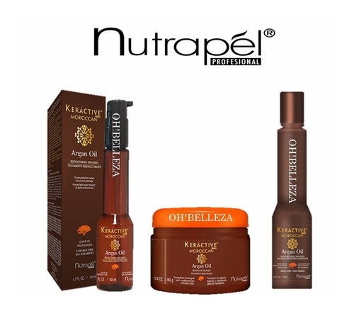 Kit Argan Oil Nutrapel 3 Pzs