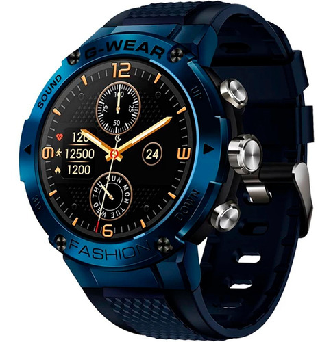 Relógio Smartwatch Masculino Sport G Wear Shock Azul